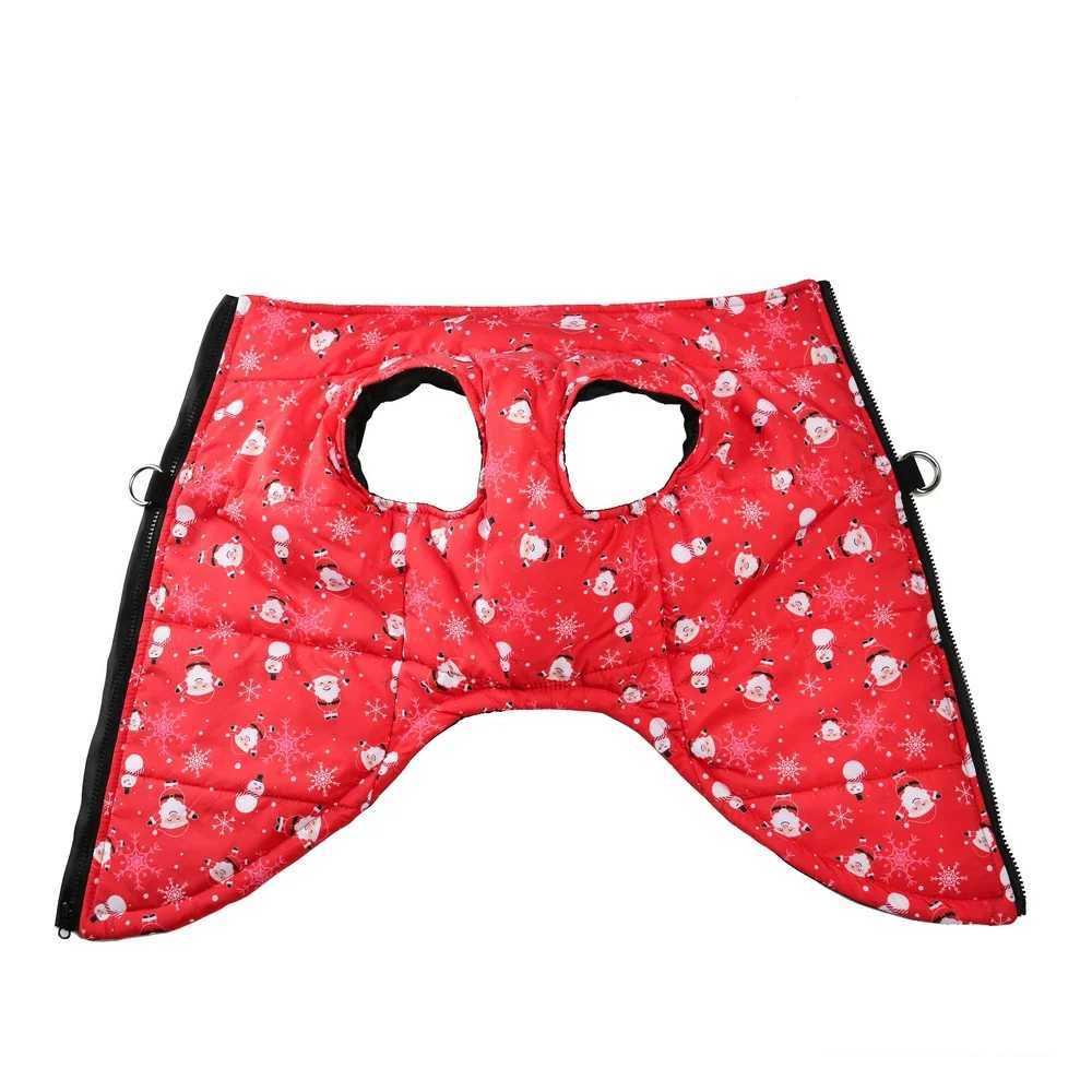 Waterproof Pet Jacket For Christmas Winter Warm Dog Coat For Small Medium Dogs New Year Santa Claus Print Pets Bulldog OutfitsW251017