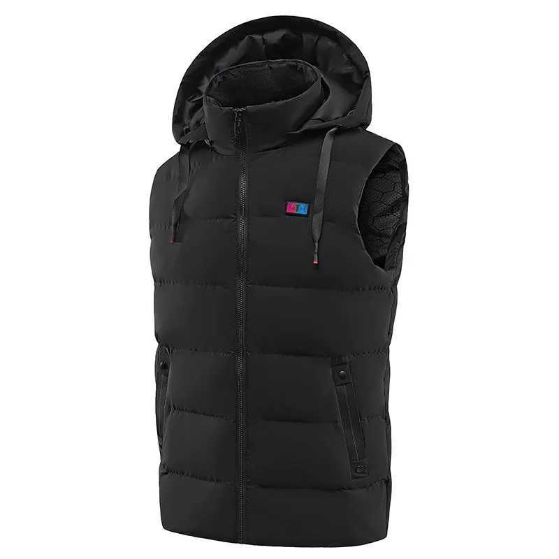 11PCS Usb Sport Hiking Winter Heating Vest Men Women Warm Heated Smart Jacket Graphene Heat Thermal Clothing Hoodied Plus Size H251017