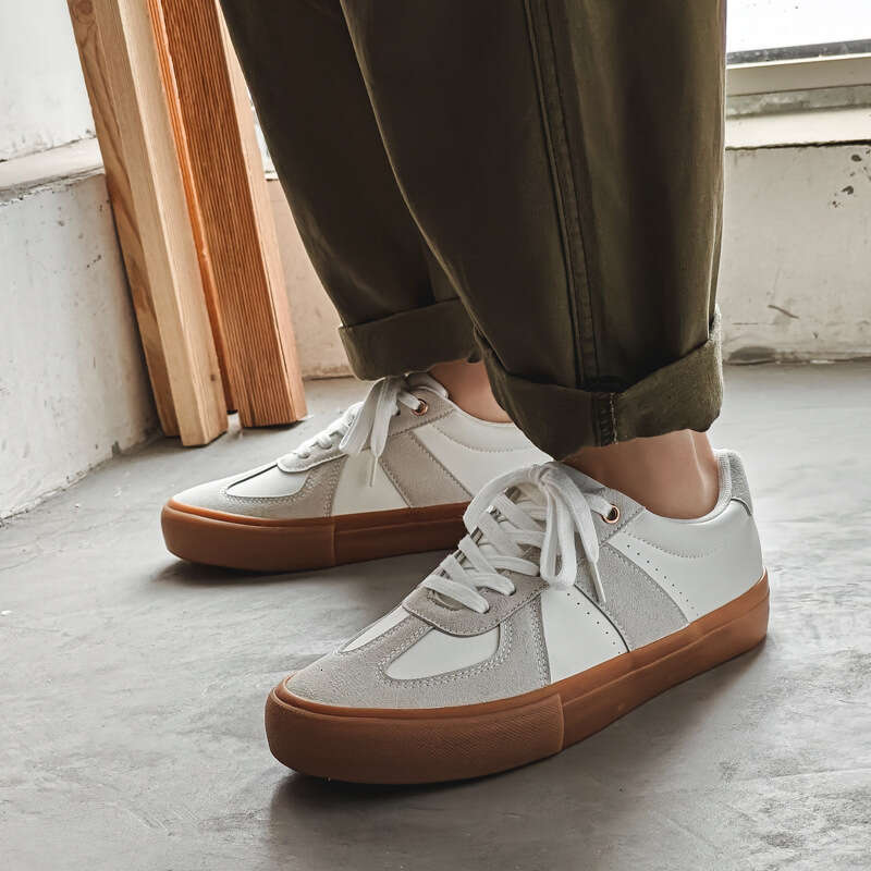 new Douchuan Spring New Super Fiber Couple's Training Canvas Trendy Casual Sneakers Men's Shoes