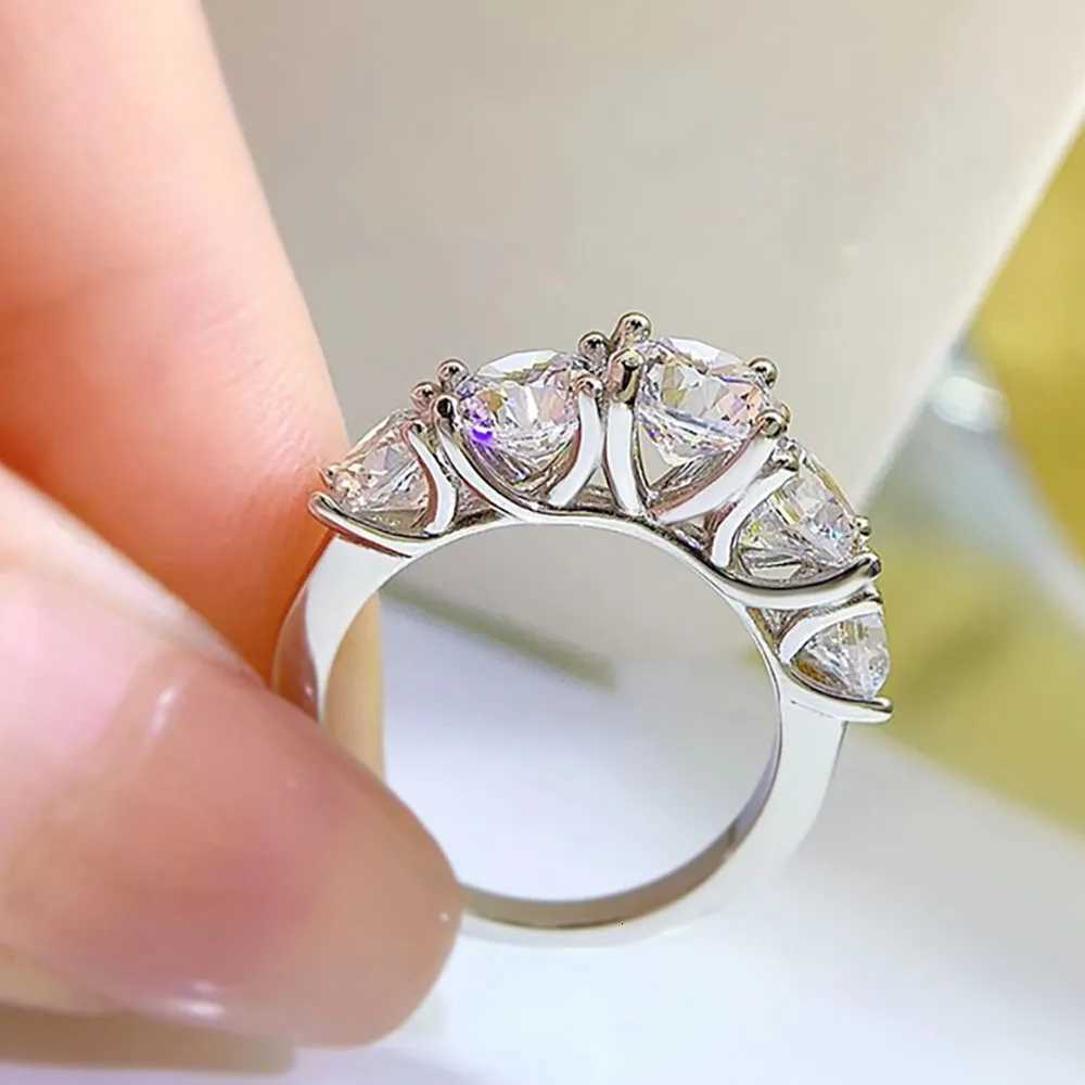 Serenity 36ct D Color Moissanite Rings For Women Men Gift 100 S925 Sterling Silver Sparkling Lab Diamond Row Ring Fine Jewelry Z251017