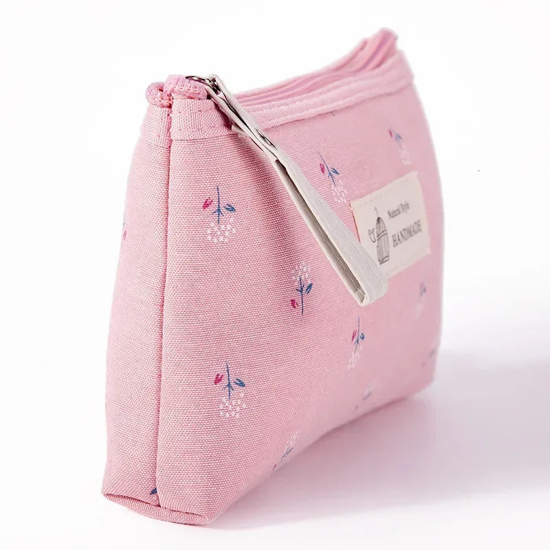 Women Small Floral Cosmetic Makeup Bag Travel Neceser Storage Organizer Zipper Toiletry Wash Make Up Bags Purse Pouch 251011