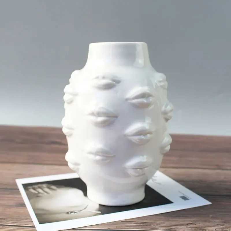 DXUIALOI ceramic vase modern minimst creative human body vase flower arrangement living room Ornaments Home decor accessories C251017