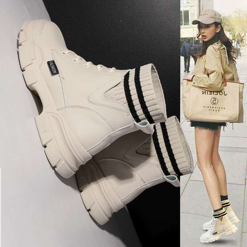 Martin Women's Shoes Autumn New 2022 Winter Plush And Cotton Boots Children's Korean Edition Versati British