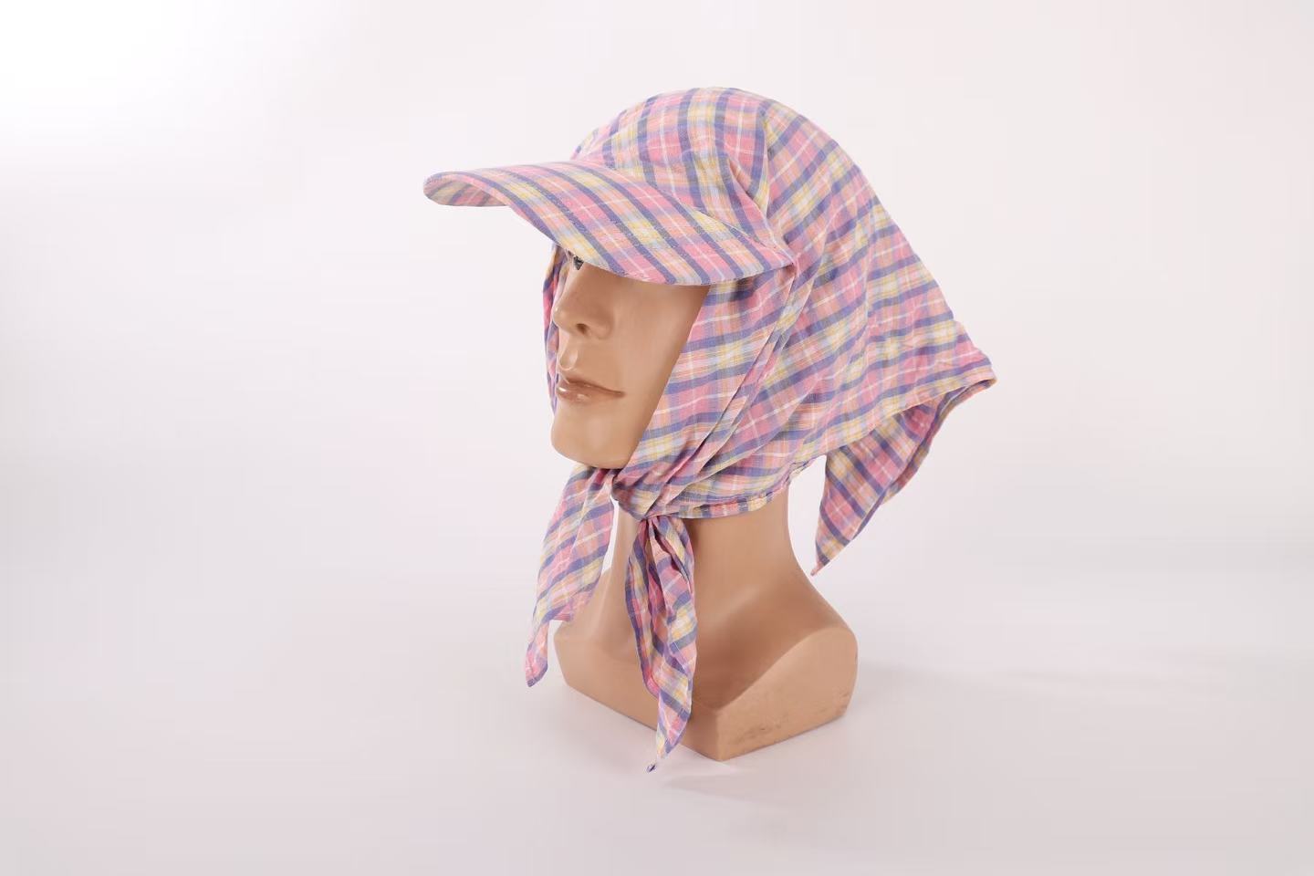 Village girl hat with large eaves for sun protection and UV protection