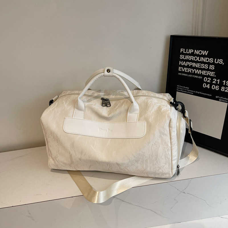 New Fashion Single Shoulder Travel Bag Outdoor Dry Wet Separation Sports Handbag Large Capacity Lightweight Yoga Fitness Bag 250415