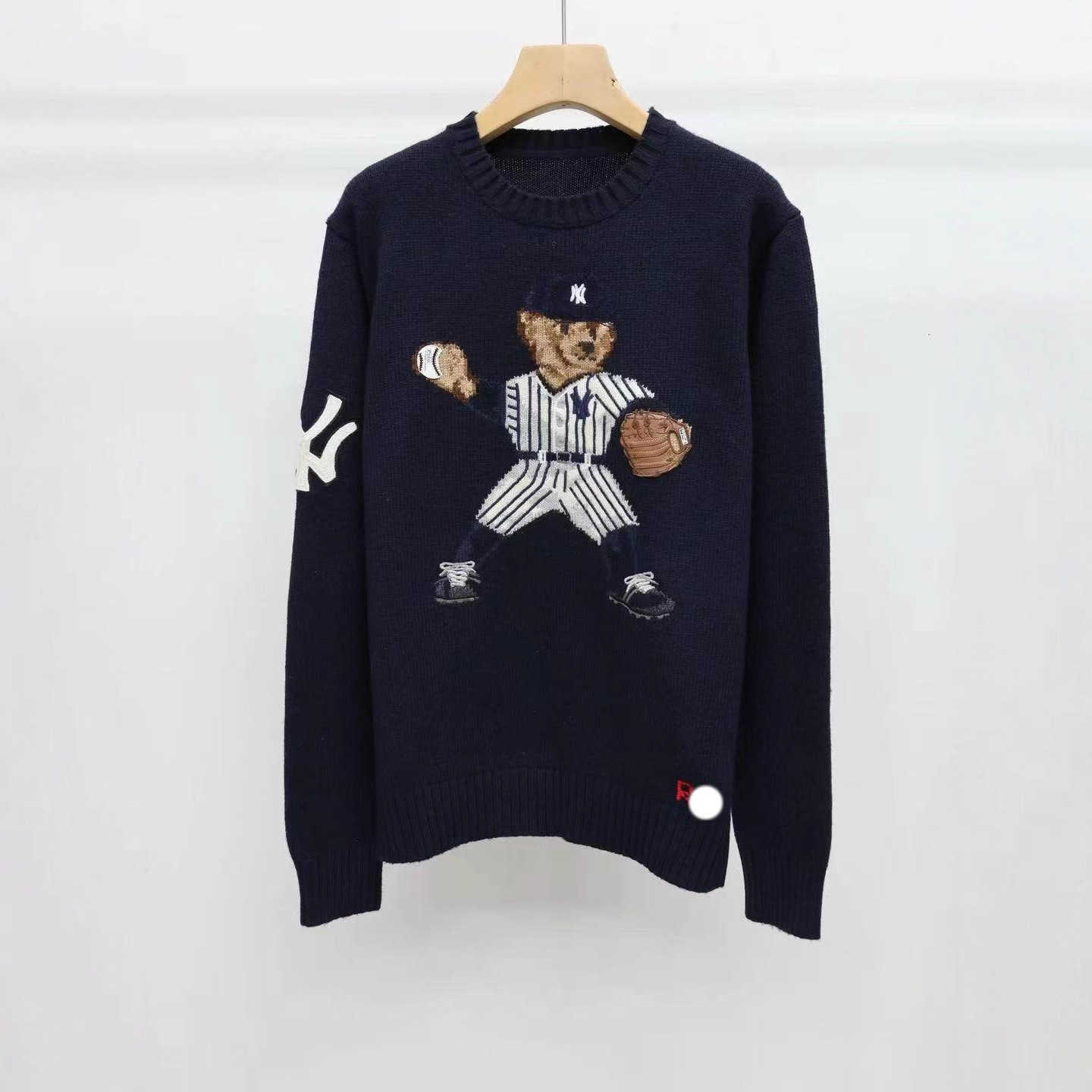 Scanable Code HighQuality Autumn Winter RL New Heavy Craft Cartoon Round Neck AgeReducing Versatile Sweater for Women Wool L25101786ZH