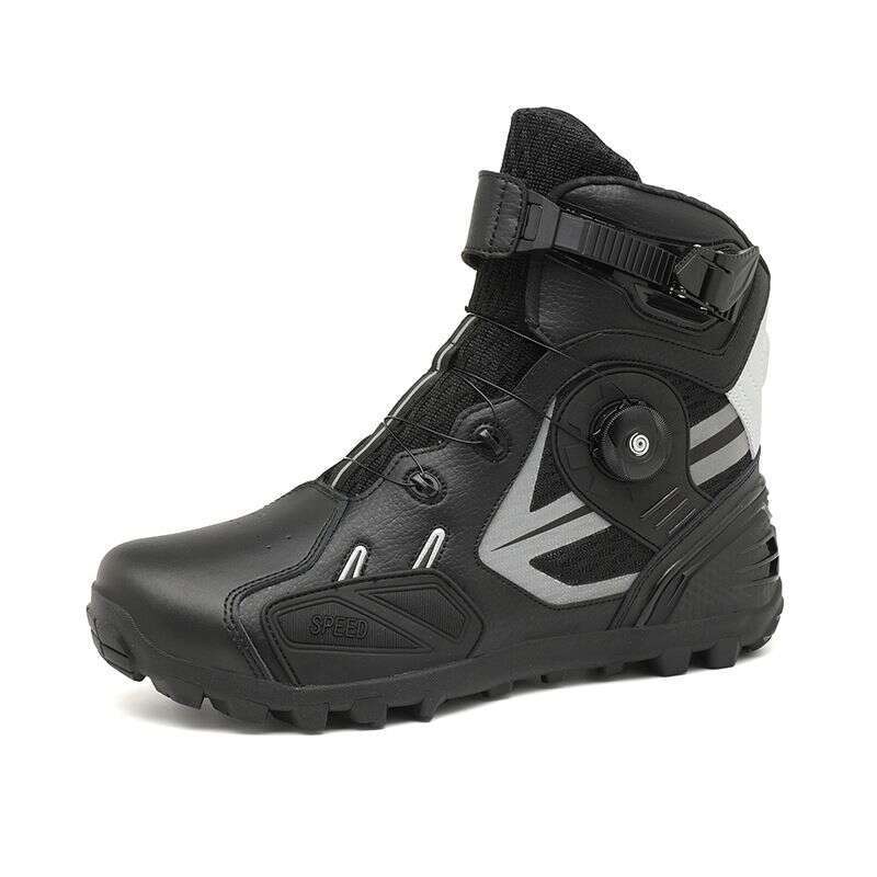 JC S1917 Riding Shoes Men's Rider Off Road Motorcycle Racing Short Boots Four Seasons