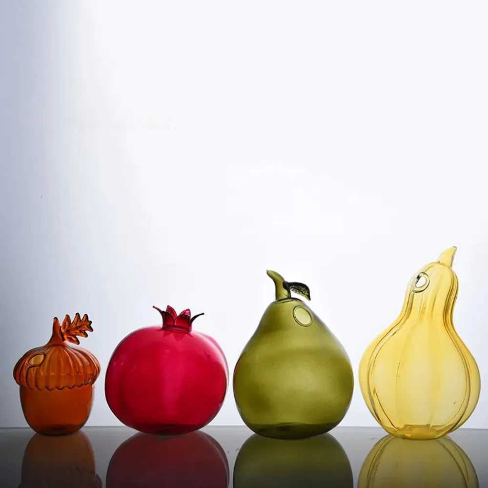 Creative Transparent Fruit Vase Glass Vase Aromatherapy Bottle Pomegranate Hazelnut Hydroponic Vase Home Decoration C251017