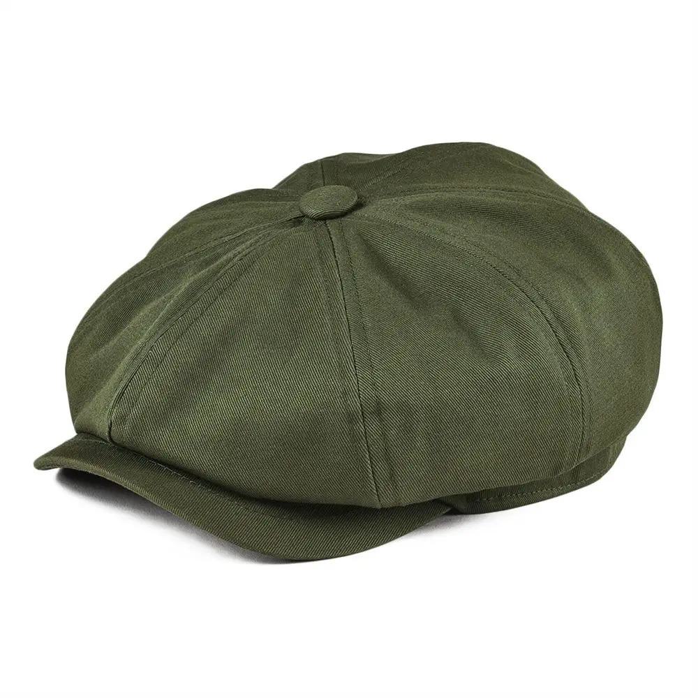 BOTVELA sboy Cap Mens Twill Cotton Eight Panel Hat Womens Baker Boy Caps Retro Big Large Hats Male Boina Green Beret 251008
