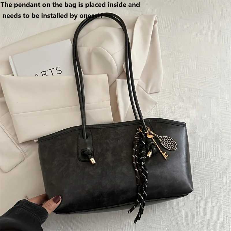 Chic Soft Leather Handbag Shoder Bag Black White Brown Coffee Cvertible Tote Bags for Wen Work Travel ryday Use1 D251017