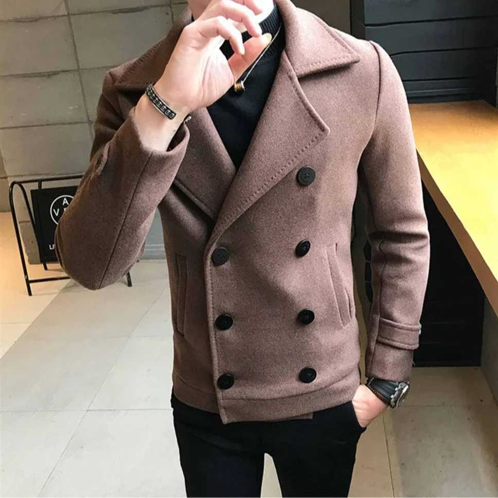 Winter Sales Of Man Coat Spring Autumn Wool Blends Jacket for Men Clothing Fashion 2024 Aesthetic Trendy Harajuku Joker Casual Z250918