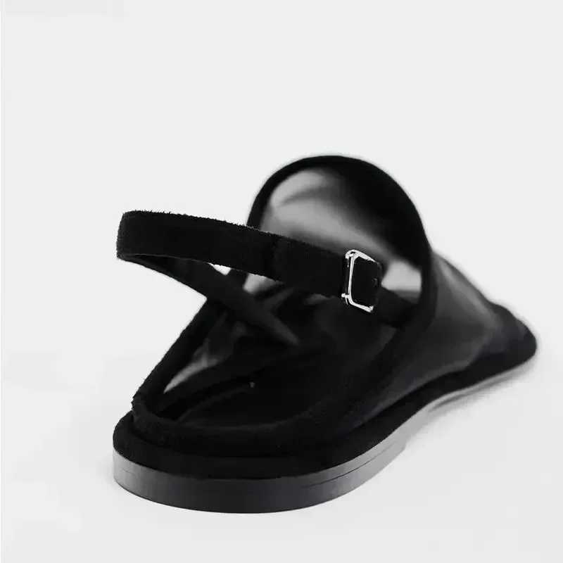 New Luxury Brand Designer Flat Sandals Women Fashion Back Trip Strap Sandalias Mesh Breathable Summer Casual Slides Mules Shoe Z251015