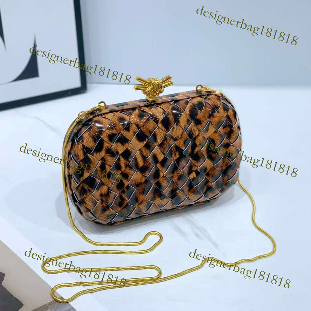 designer bag tote bag B's Woven Evening Chain Color Block Clutch Wind Clip Box Crossbody Shoulder Bag