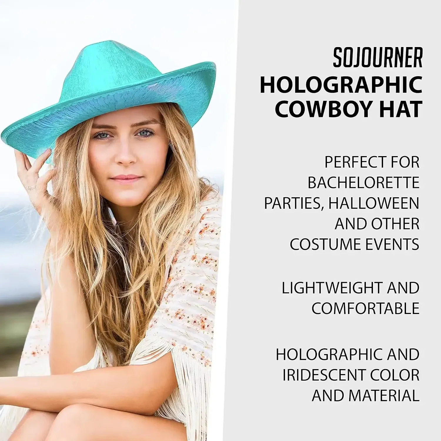 Lights Cowboy Cowgirl Hat with LED Light Up Cap Luminous Western Cowboy Hat Pearlescent Cowgirl Hat for Dancing Party Dress Up 251015