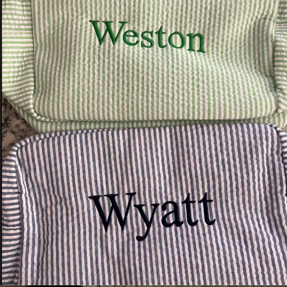 Cosmetic Bag Girls Birthday Gift Cotton Toiletry Bag Personalized Name Womens Travelling Bags Customized Wedding Gifts251011