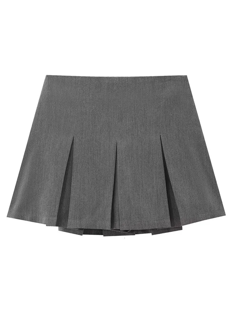 2025 Spring Summer Women Casual Tierred Mini Skirts Fashion Vintage Solid High Wasit Ruffles Pleated Sexy Shorts Skirts 251013