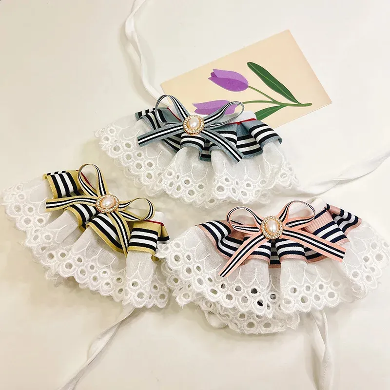 Cute Cat Collar Cat Necklace with Lace Bow Collar Pet Collar Comfortable to wear Suitable Pet Accessories