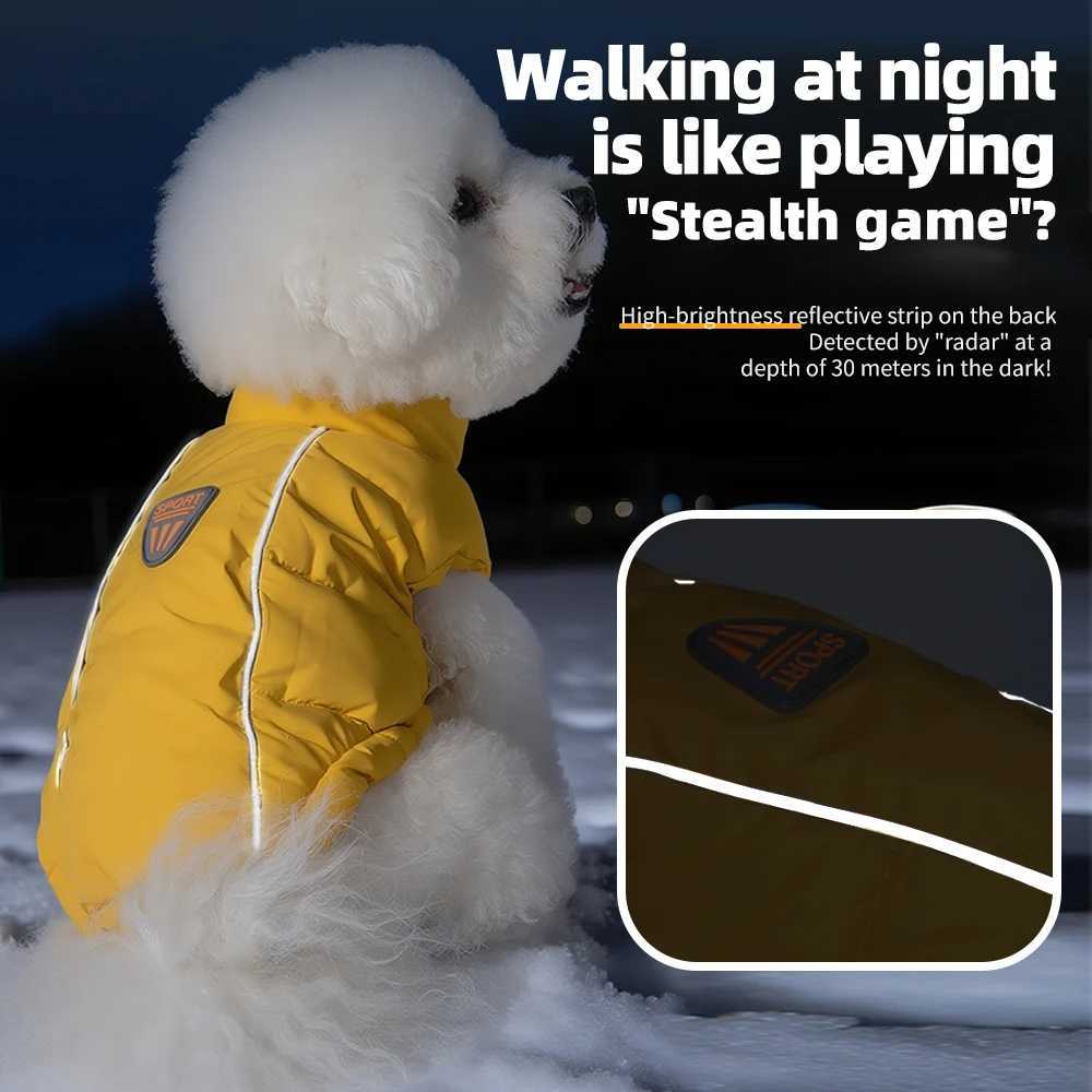 Winter Dog Coat Warm Windproof Puppy Clothes Easy to Wear Small Dog Vest for Teddy Poodle Chihuahua Korean Style FashionW251017