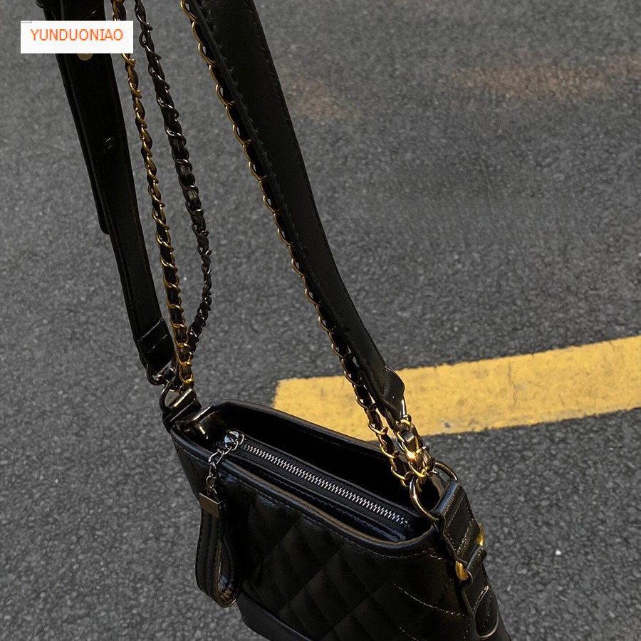 2025 Luxury handbag chain bag autumn and winter new designer bag new fashion black women's crossbody bag plaid women's shoulder bag