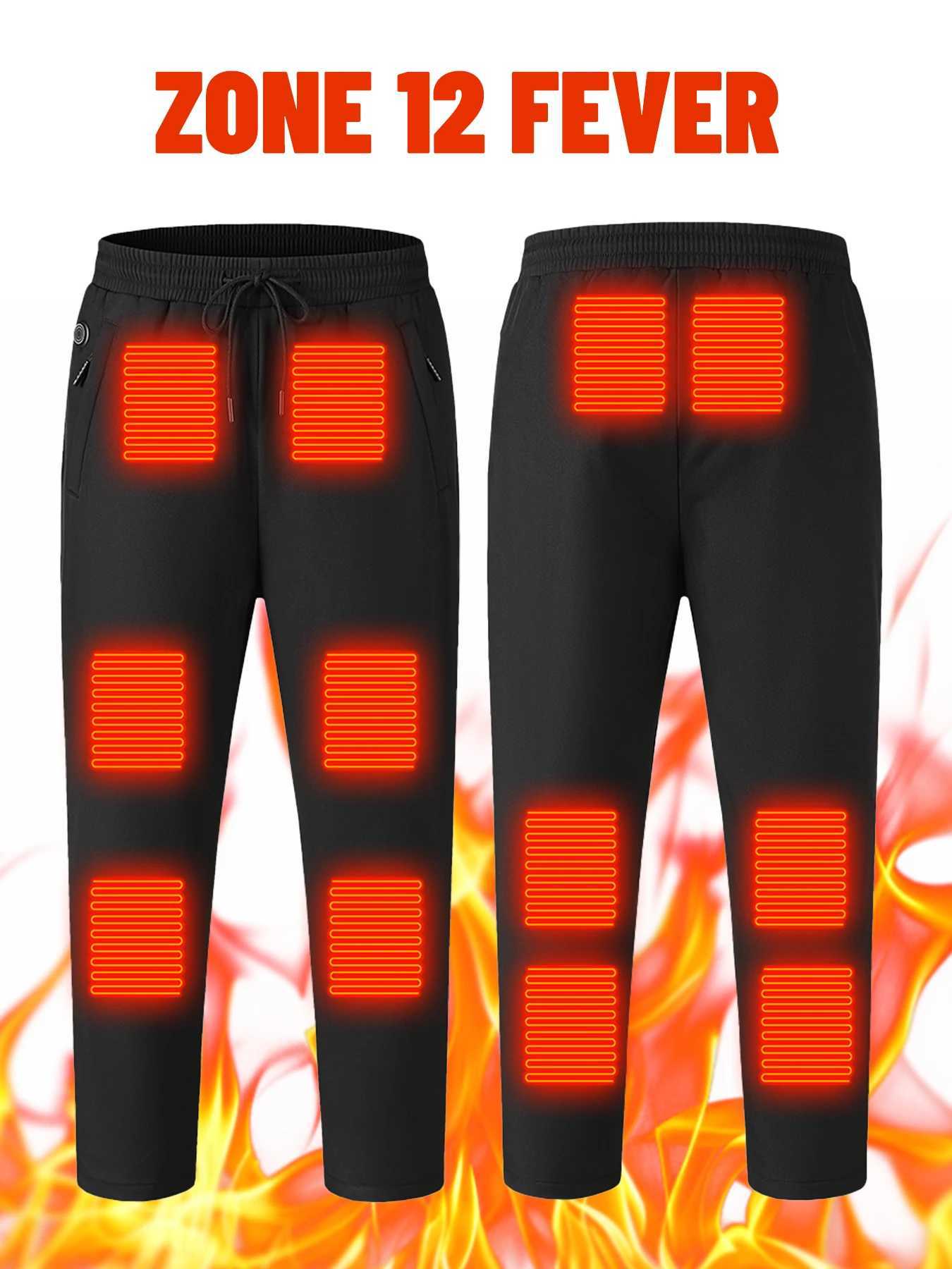 Heat Pants Winter Thermal Hiking Pants Heating Underwear USB Electric Heat Pants Ski Wear Heater Sports Thermal Pants H251017