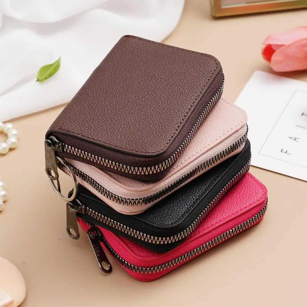 ID Cards Holders Bank Credit Bus Cards Cover Anti Demagnetization Coin Pouch Wallets Bag Business Zipper Card Holder OrganizerW251017