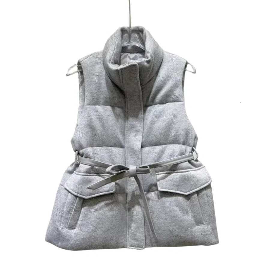 WomenS Warm Vest Down Jackets Short Puffer Vest Cashmere Down Coat With Zipper Fashion Woman Winter Jacket C251017