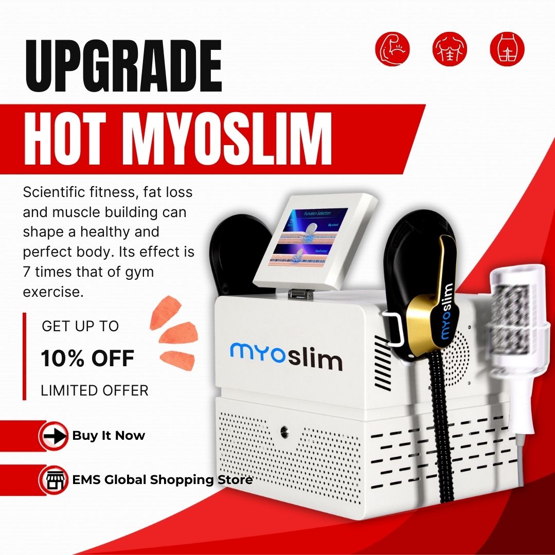 Myoslim Ems Electrical Stimulation Body Shaping Instrument Roller Massage 2 In 1 Home Slimming and Firming Beauty Instrument HOT