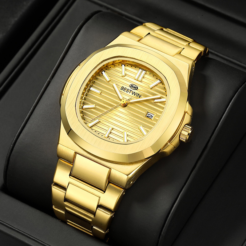 Men Business Watches Fashion Square Quartz Watch for Mens Clock With Calendar Reloj HombreWithout Box 250928