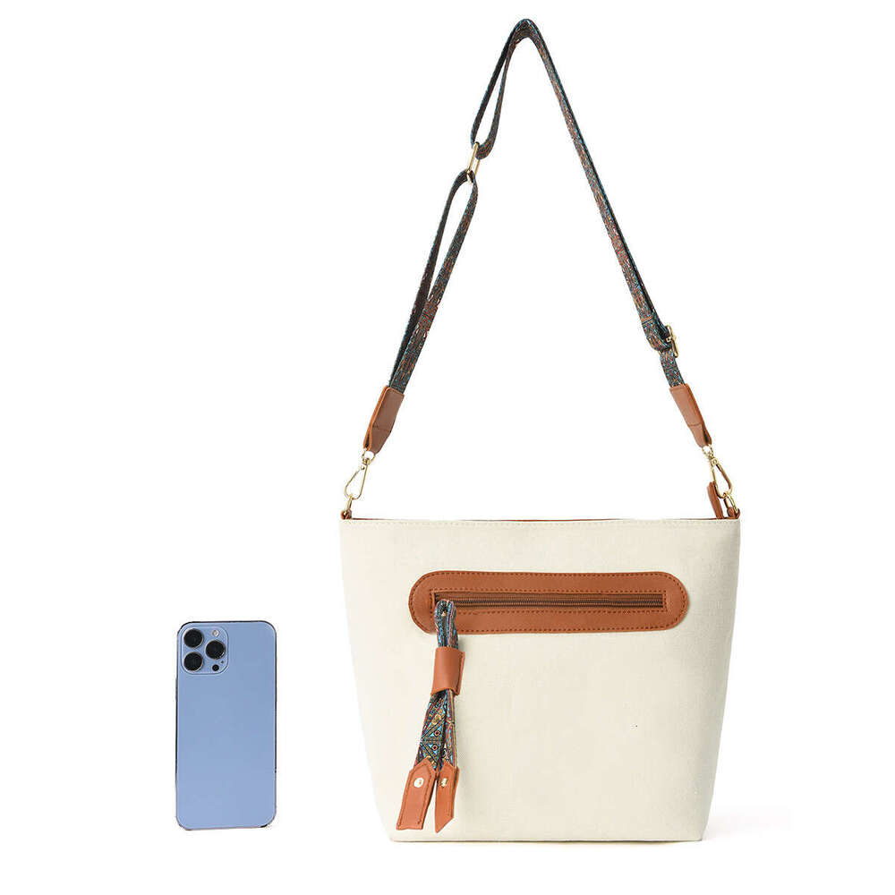 Designer Bags Vintage Style with Printed Webbing and Tassels, Fashionable Shoulder Bag, Designer Bags HOBO Commuter Large Capacity Crossbody Bag