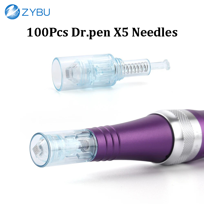 MTS Therapy Skin Care Cartridges : High-Quality Disposable Needle Tip Replacements by DrPen X5, Bulk Packaged 100 Pieces 9 12 24 36 42 Pins Nano Round