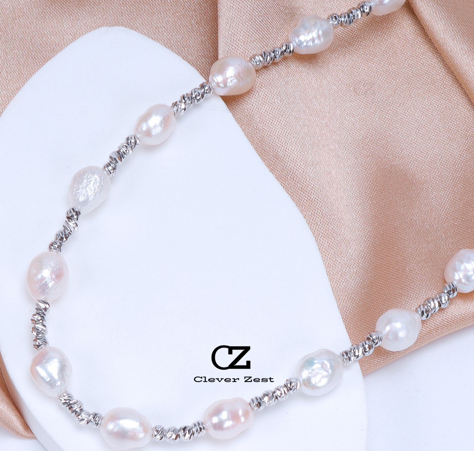 Natural White Baroque Pearl Necklace 14K Gold-Filled Fashion Versatile and Trendy Anniversary Gift Bestie Gift