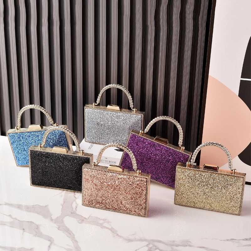 Elegant Black Woman Bag Bling Sequin Handbags for Ladies Small Luxury Brands High End Bag Crossbody The Most Sold In 2025 Z251017