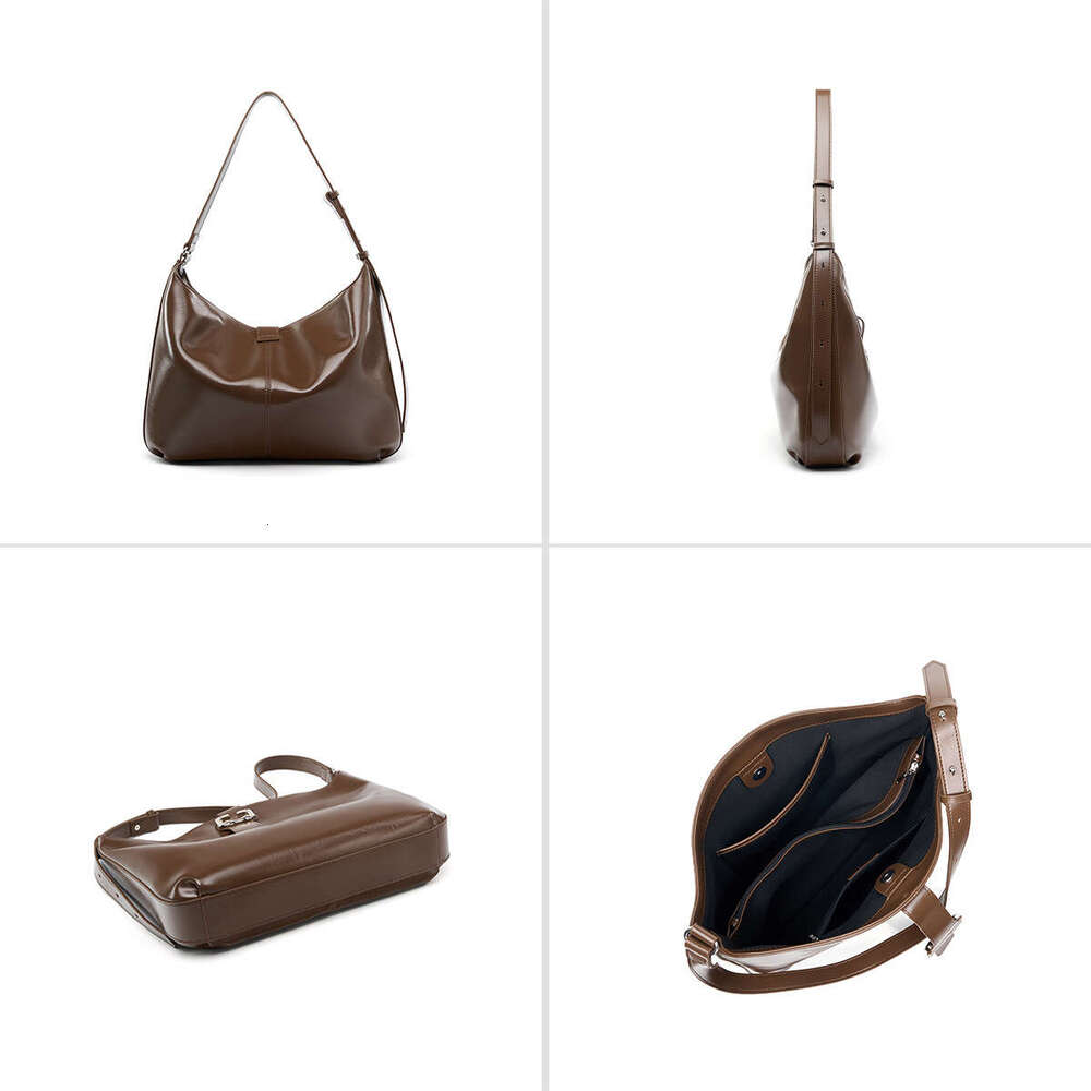 Luxury Bags High-end Crossbody Shoulder Underarm Commute Large Capacity Ladies Top Cowhide Tote Bags Beach Bags Hobo Bags