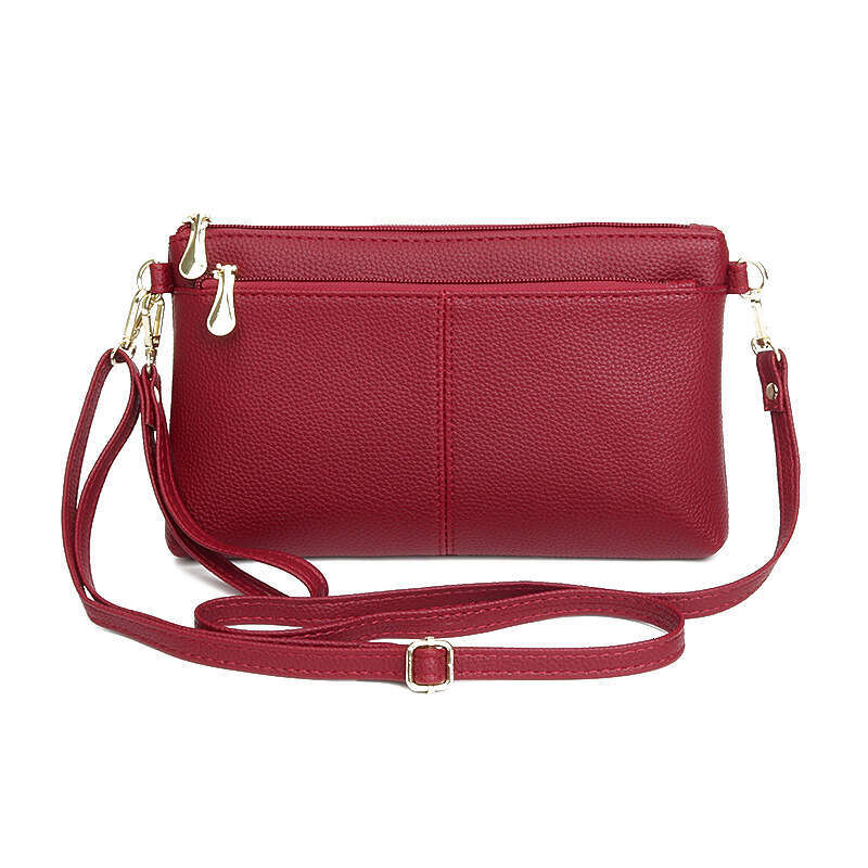 Elegant Crossbody Women, Simple Zipper Square Fashionable Clutch Bag, Dual-use Small for Middle-aged and Elderly, Shoulder Bag
