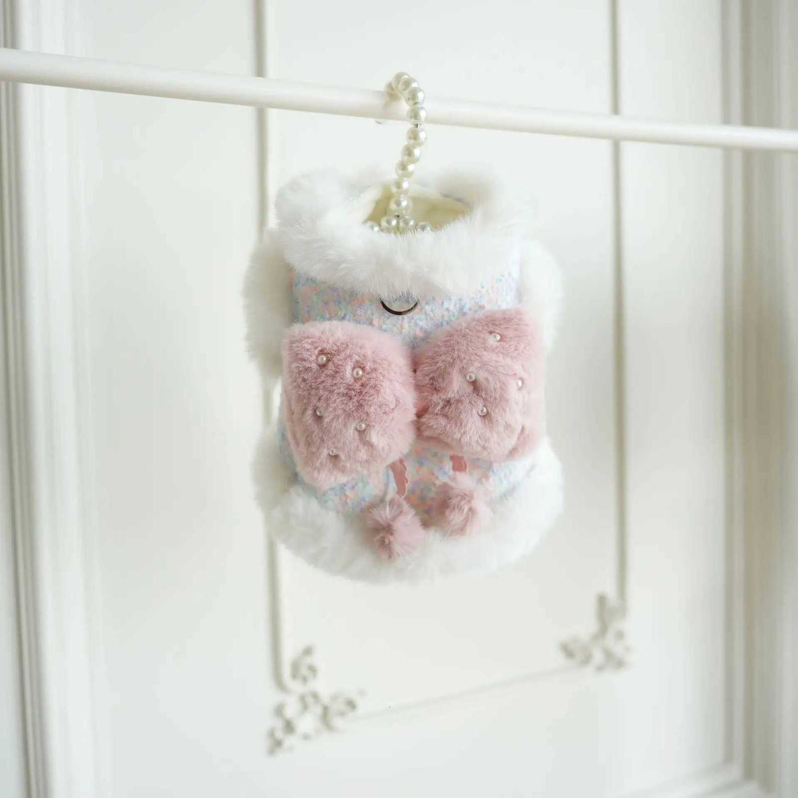 Pet Dog Teddy Bear Colorful Bow Set Cotton Coat Autumn and Winter Warm Coat Cat Clothes Dog Clothes for Small Dogs Jacket Puppy D251017