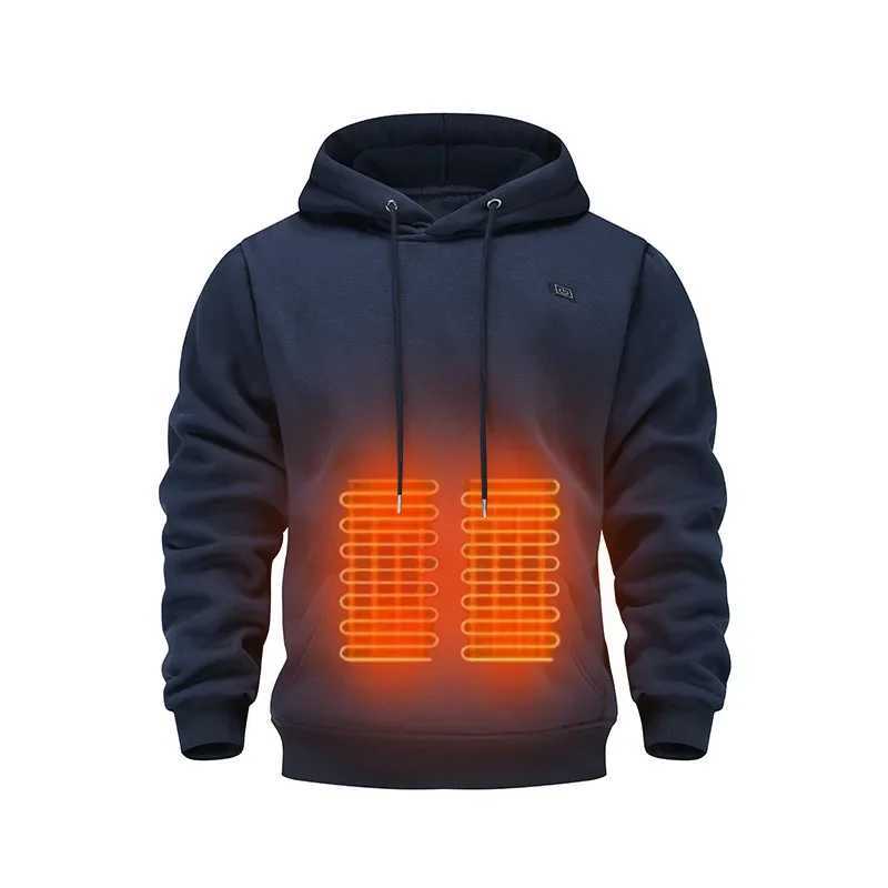 Intelligent Heating Hoodie Sweatshirt USB Electric Heating Mens Five Zone 3 Temperature Adjustment Winter Warmth Clothing H251017