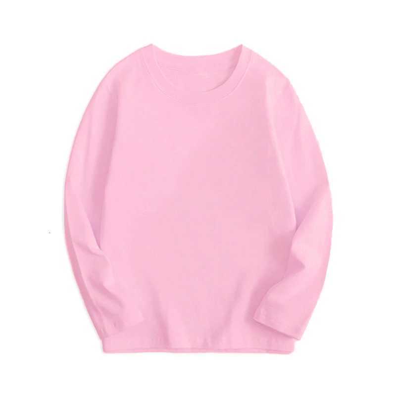7 Colors Spring Long Sleeve Tees Childrens Tshirt Cotton Solid Colour Base Coat Leisure Wear Boys Girls Tops Kids Clothes Z251017
