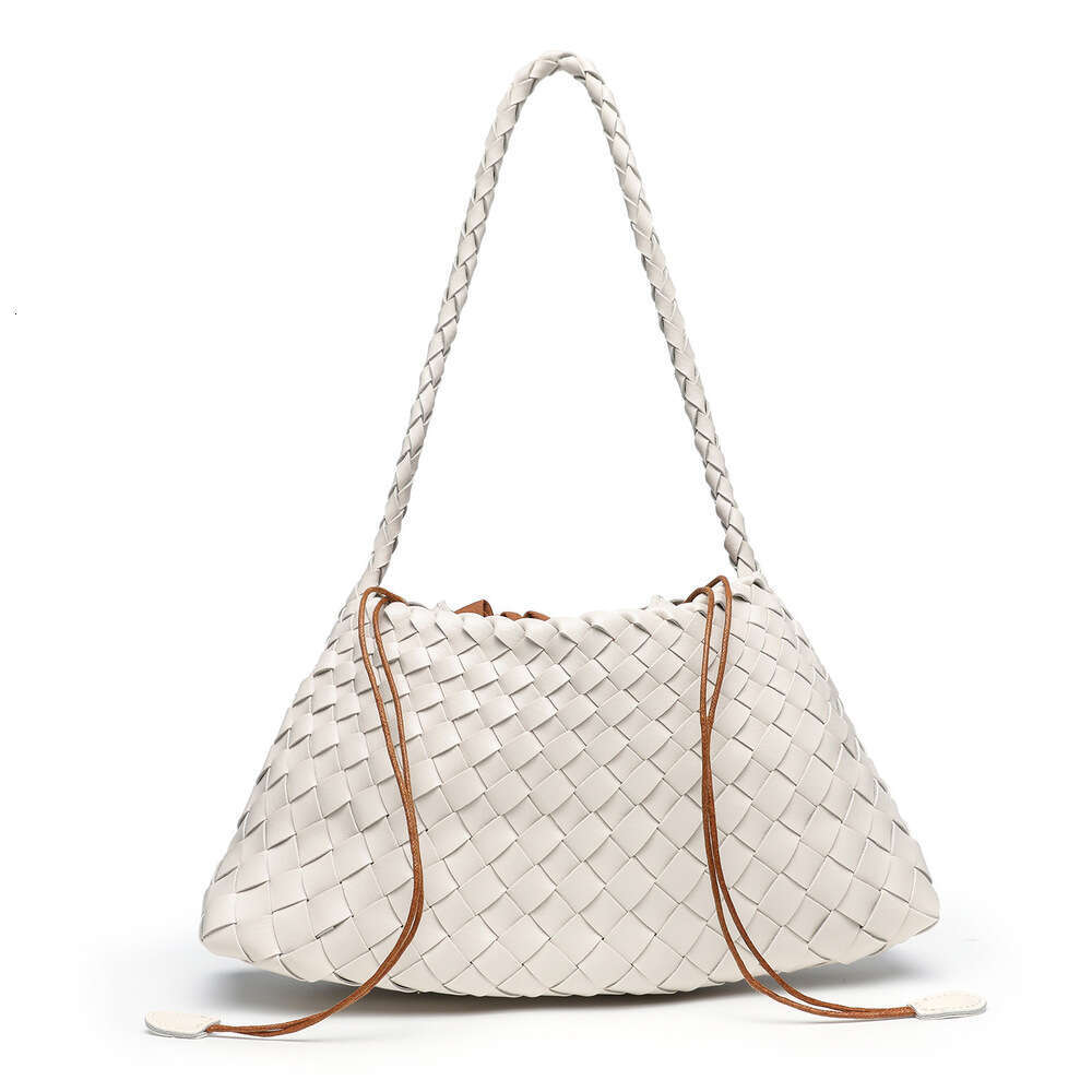 Pure Handwoven Fashion Trend Single Shoulder Underarm Mother-Daughter Tote Bag Commuting Versatile Handbag