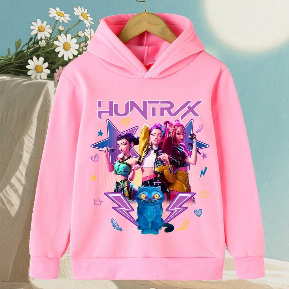 KPop Devil Hunter Korean Wave Girls Clothes Boys Hoodies Warm Kids Trendy Fashionable and Casual Autumn and Winter Sweaters C251017