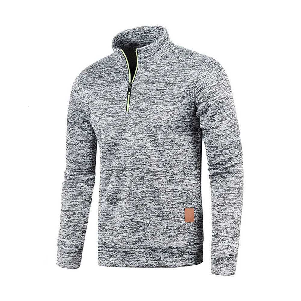Men Sweatshirts Spring Thicker Pullover Half Zipper Pullover for Male Hoody Outdoor Sweatshir Autumn Solid Color Turtleneck Swea Z251017