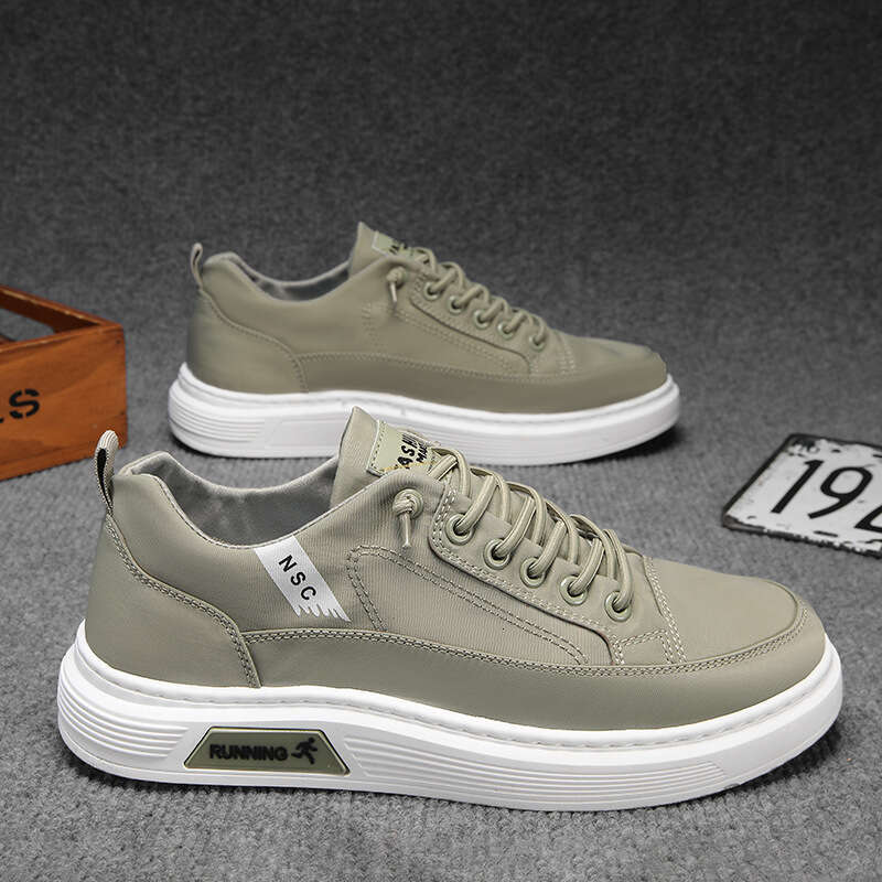 2024 Autumn New Breathable Ice Silk Umbrella Fabric Men's Shoes new Trendy Versatile Slip-On Low-Top Sneakers