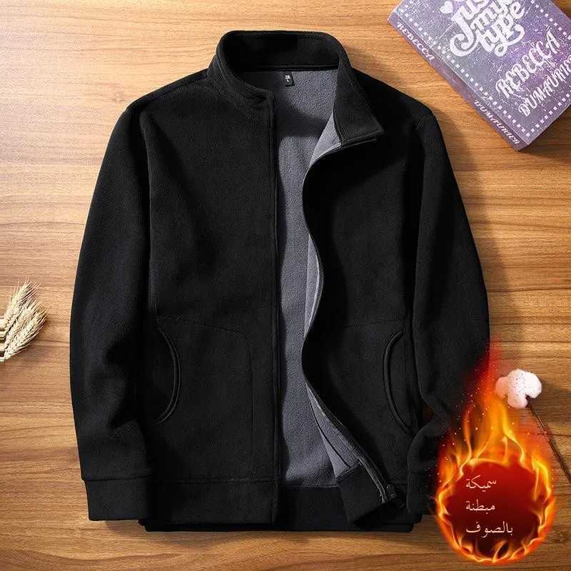 Mens Fce Lined Zipper Hoodie Thi Warm Outdoor Work Jaet Casual Long Sve Sweatirt Youth ular Sle Regular Fit J251017