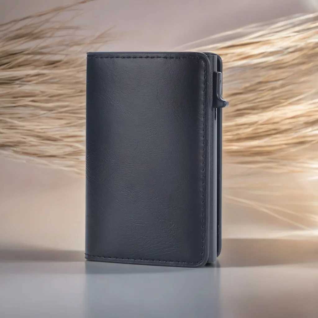 Premium Metal Card Holder Men with OneTouch Eject Thin RFID Protection AntiTheft WalletW251017