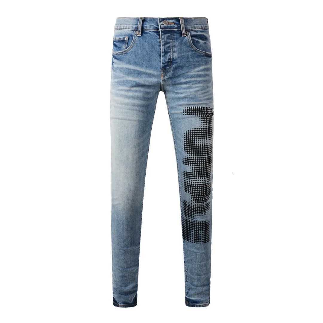 Streetwear Distressed Mens Jeans Vintage Low Rise Stretch Skinny Button Fly Ripped Hold Fashion 1s Pants1 Y251105