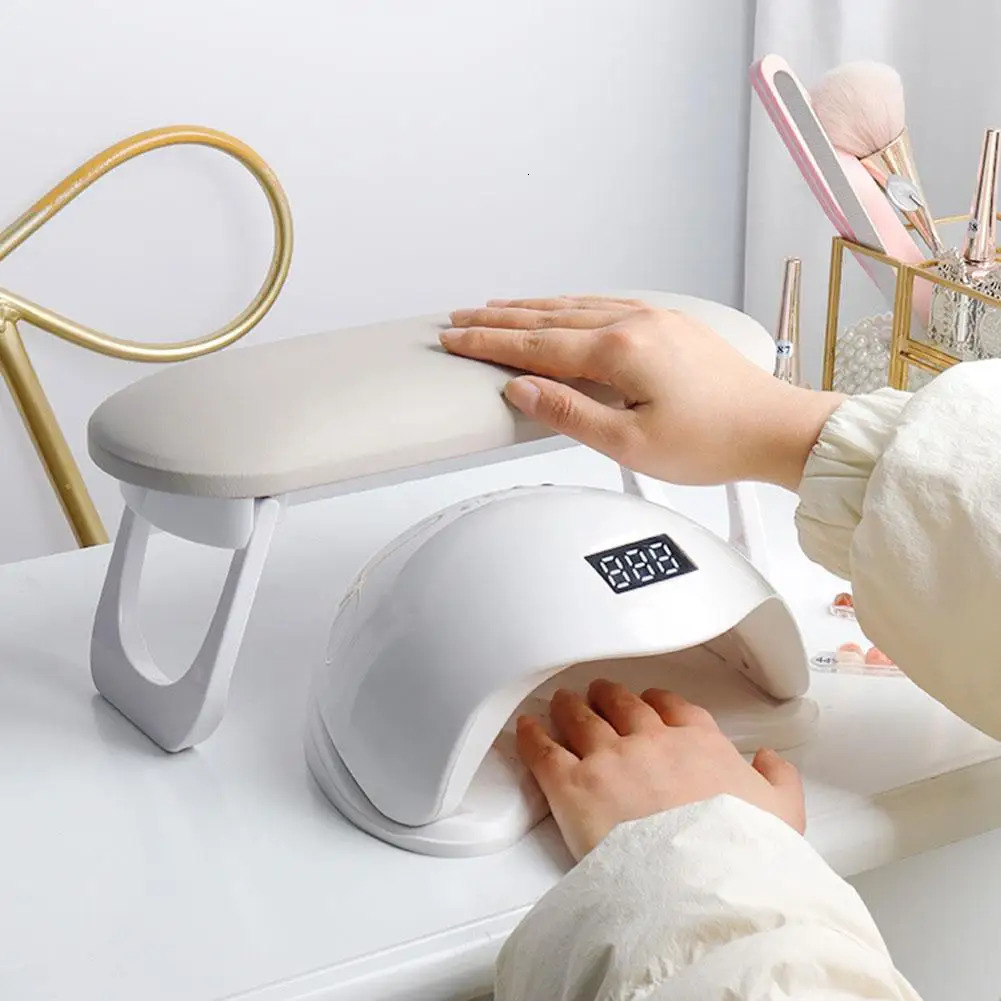 1PC PU Leather Nail Hand Rest Pillow Hand Cushion Pillow Holder Nail Art Stand For Manicure Table For Nail Salon R0N4 251014