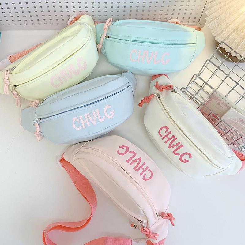 Children's Waist Bags Casual Backpacks for Teenager Single-shoulder Chest Bags for Students
