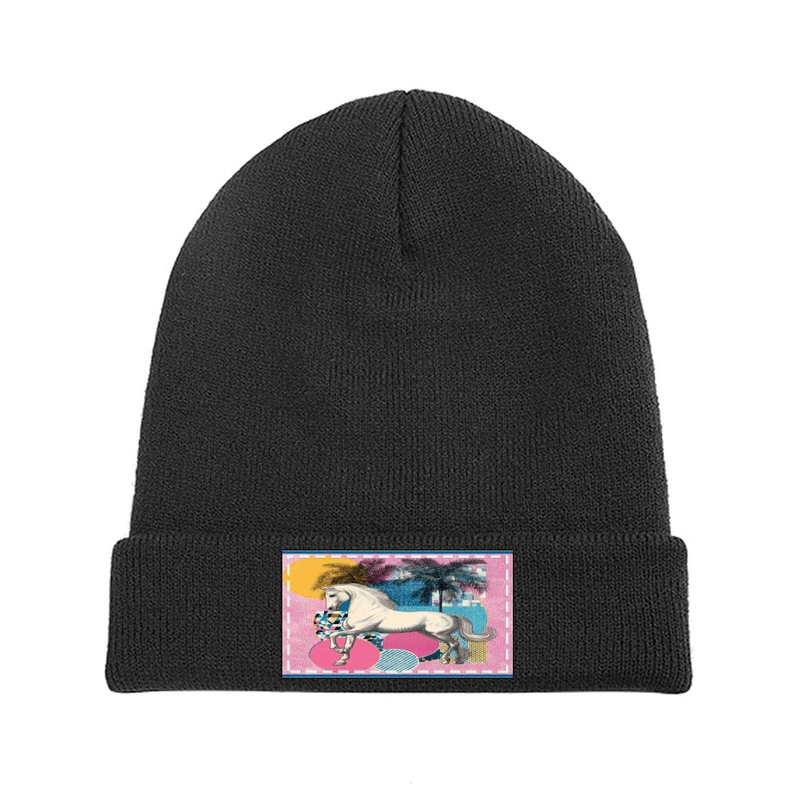 H Designer beanie hat beanie bonnet winter hat beanie luxury Horse striped pattern mens womens beanie winter skull cap bobble hat polo beanie H12