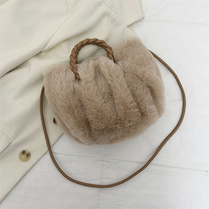 2025 Plush Soft Cloud Women's Versatile High-Quality Handbag Drawstring Shoulder Bag for Women