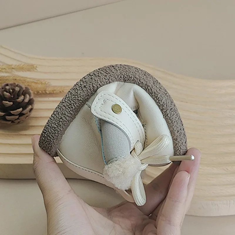 Winter Baby Boots Leather Warm Plush Boys Boots Soft Sole Fashion Toddler Girls Children Snow Boots EU 1625 251015