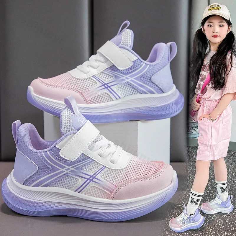 Childrens Sneakers 2025 Summer New Mesh Breathable Kid Running Shoes Fashion Girls Outdoor Comfort Casual Shoes Walking ShoesT251017